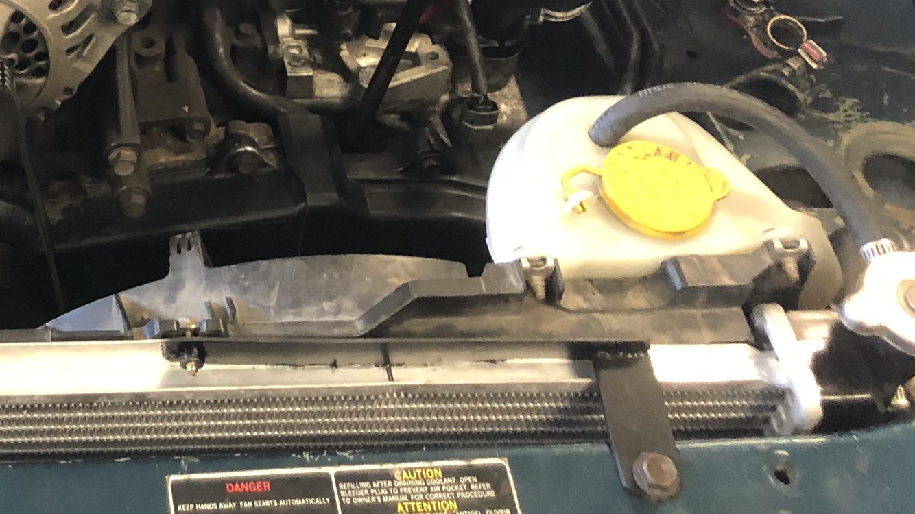 Radiator Mounts to Core Support